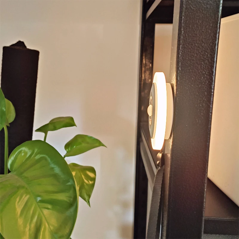 LED Smart Human Body Sensor Night Lamp Emergency Automatic Lighting USB Charging Wireless Magentic Suction Use Night Light