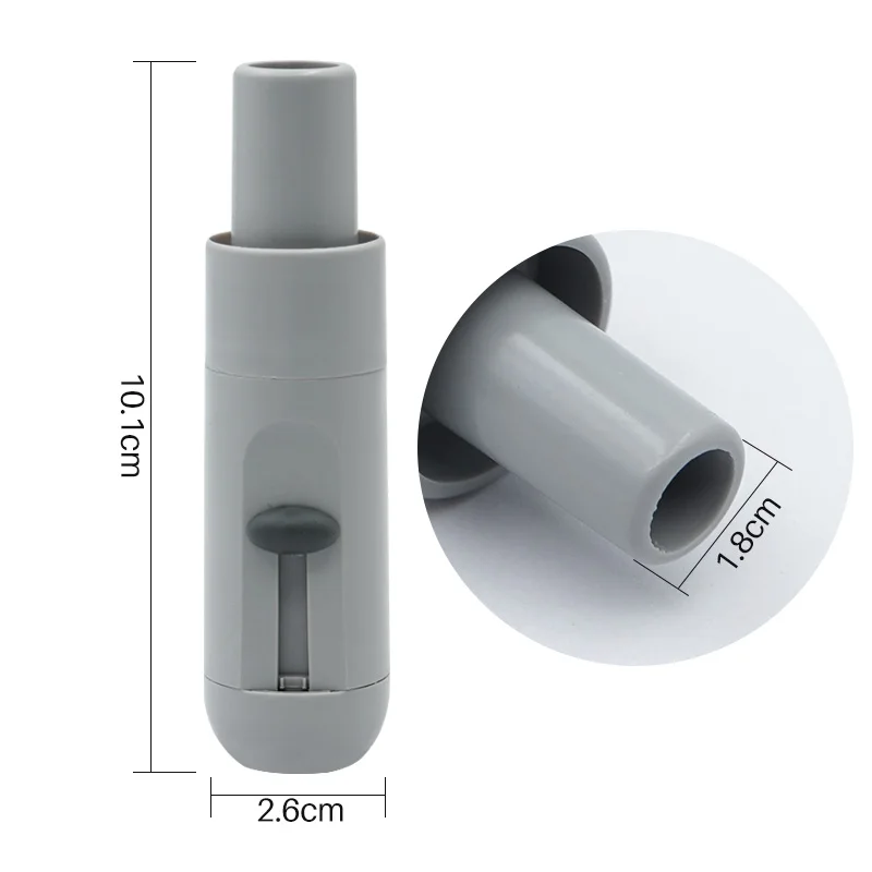 

17mm Dental Saliva Swivel Suction Handle with Adjustable Valve Gray Strong Suction Plastic Adapter Dental Chair Accessories