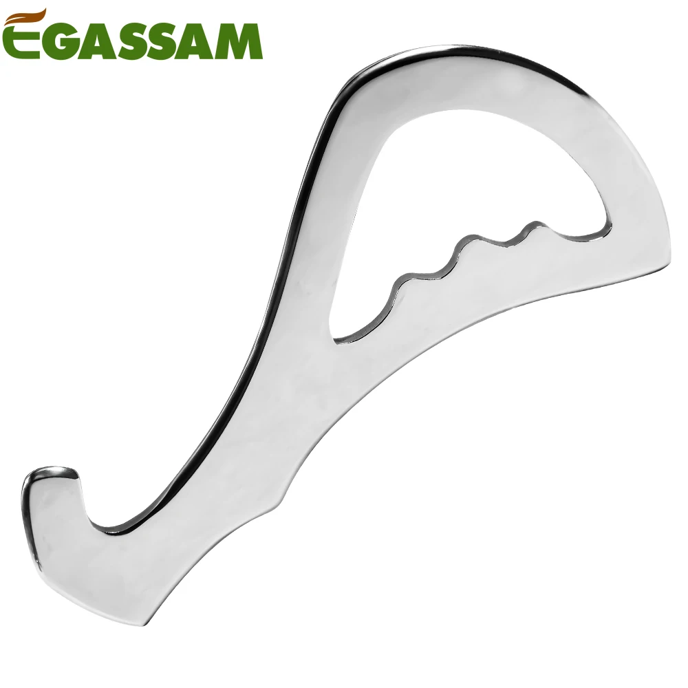 1Pcs Stainless Steel Gua Sha Tools-Massage Scraping Tool for Soft Tissue Mobilization,Physical Therapy for Back, Legs, Arms