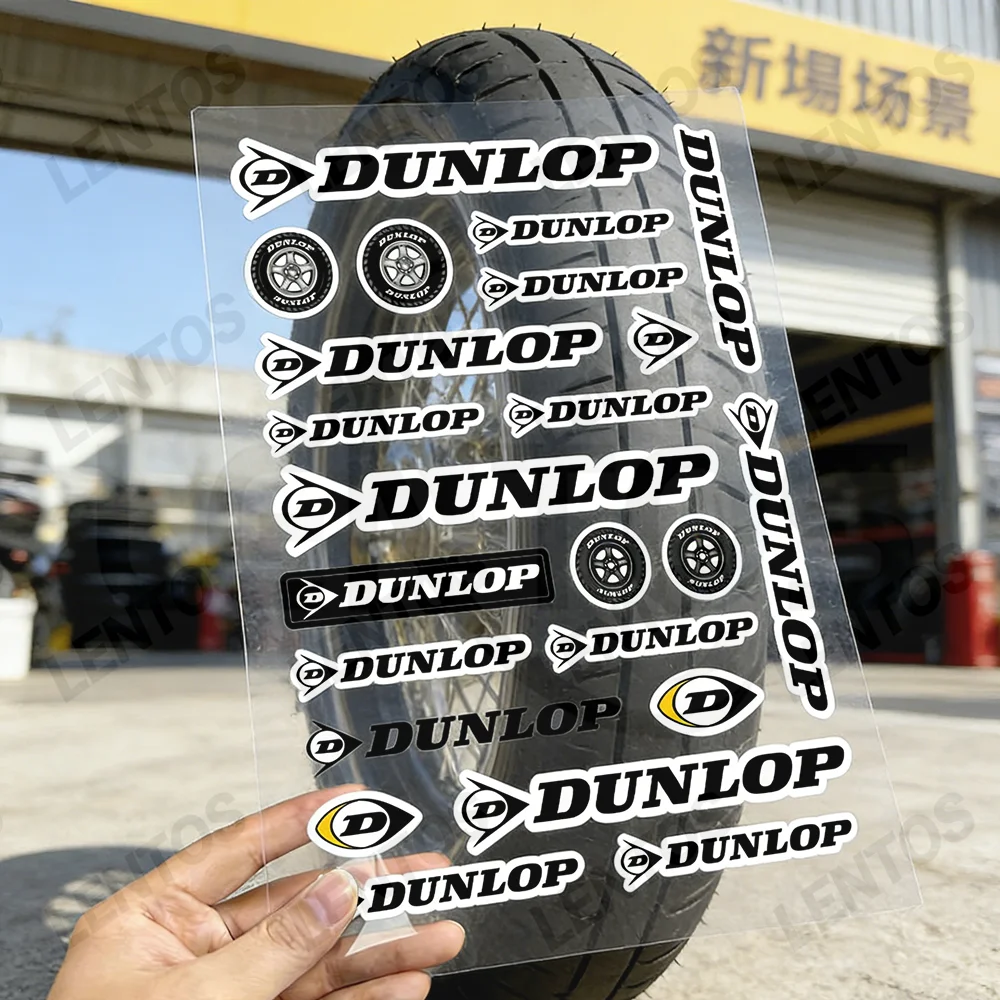 

Светоотражающие наклейки Dunlop для мотоциклов, предупреждающие о безопасности в темноте, для шлемов скутеров.