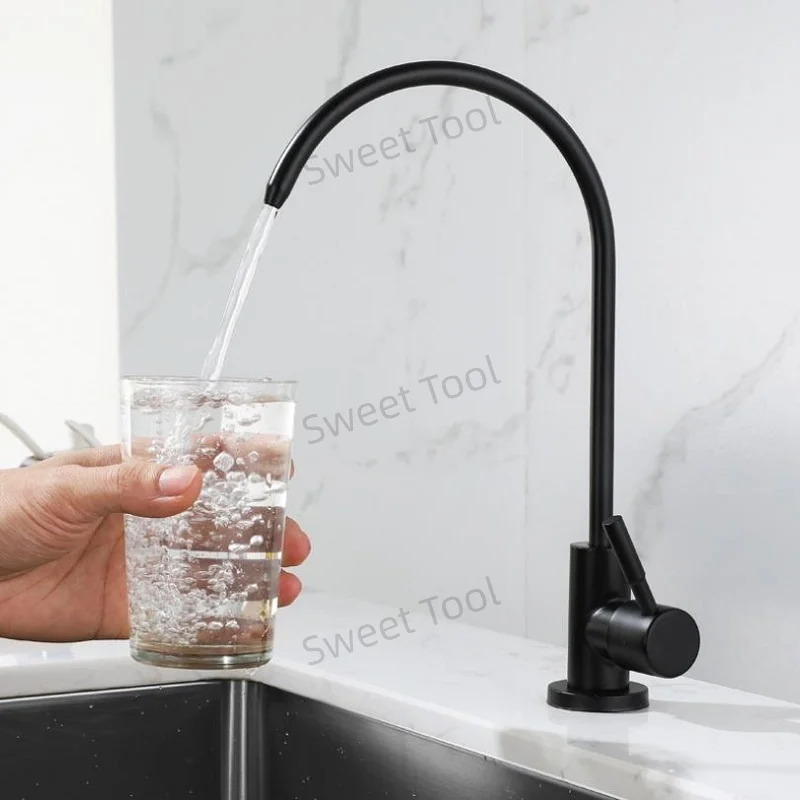 Stainless Steel Kitchen Water Filter Faucet Drinking Water Tap Reverse Osmosis Drinking Water Filter Sink Tap Kitchen Accessory