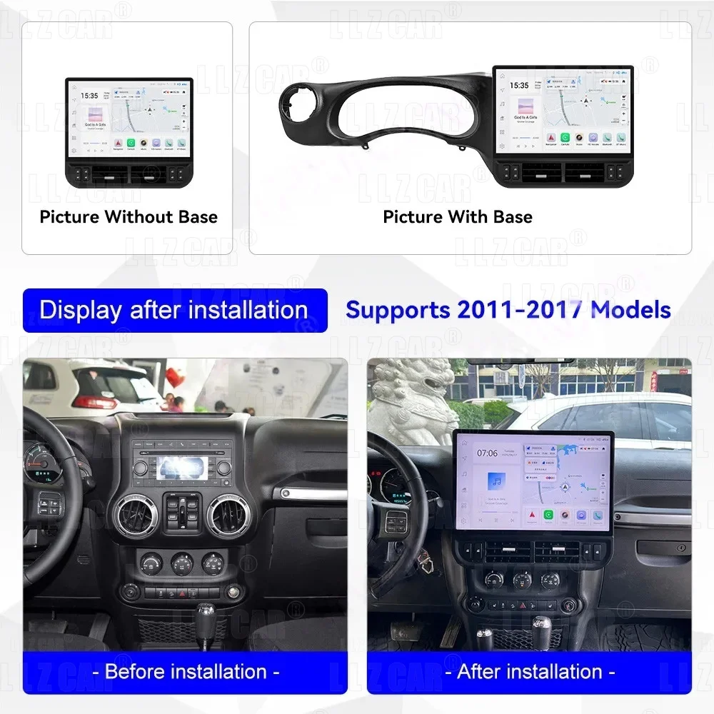 Multimedia Video Player For Jeep Wrangler 2011-2017 Android 16.8