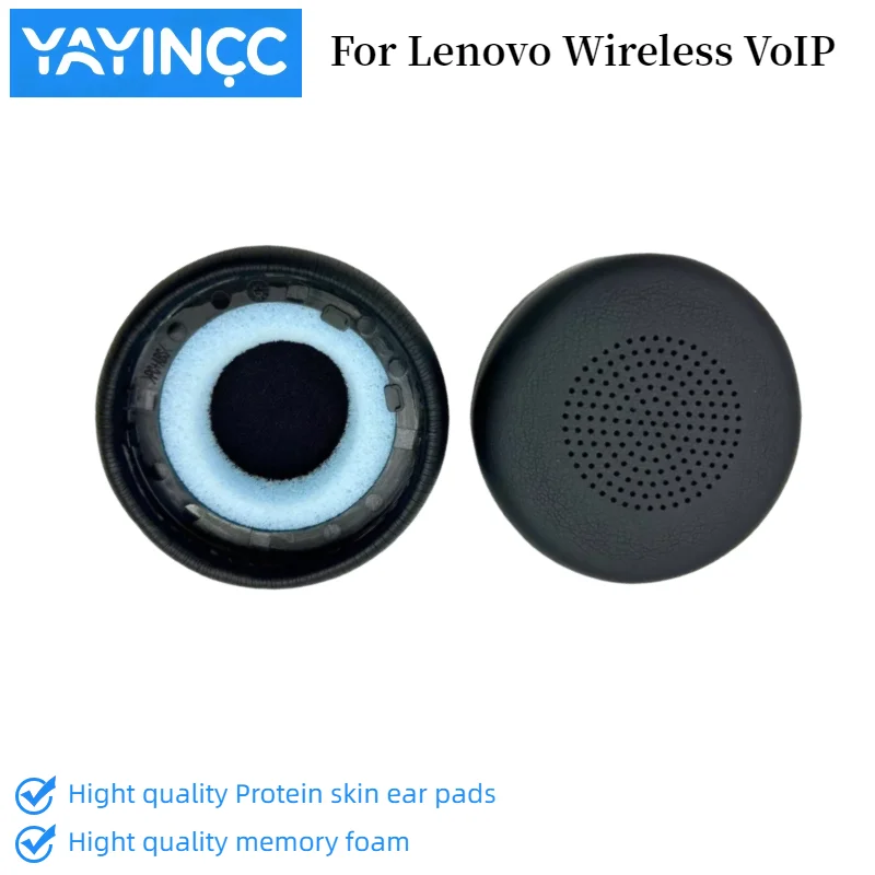 

New Arrivals1pair Ear Pad For Lenovo Wireless VoIP Headset Gamer Replacement Headphones Memory Foam Earpads Foam Ear Pads Cover