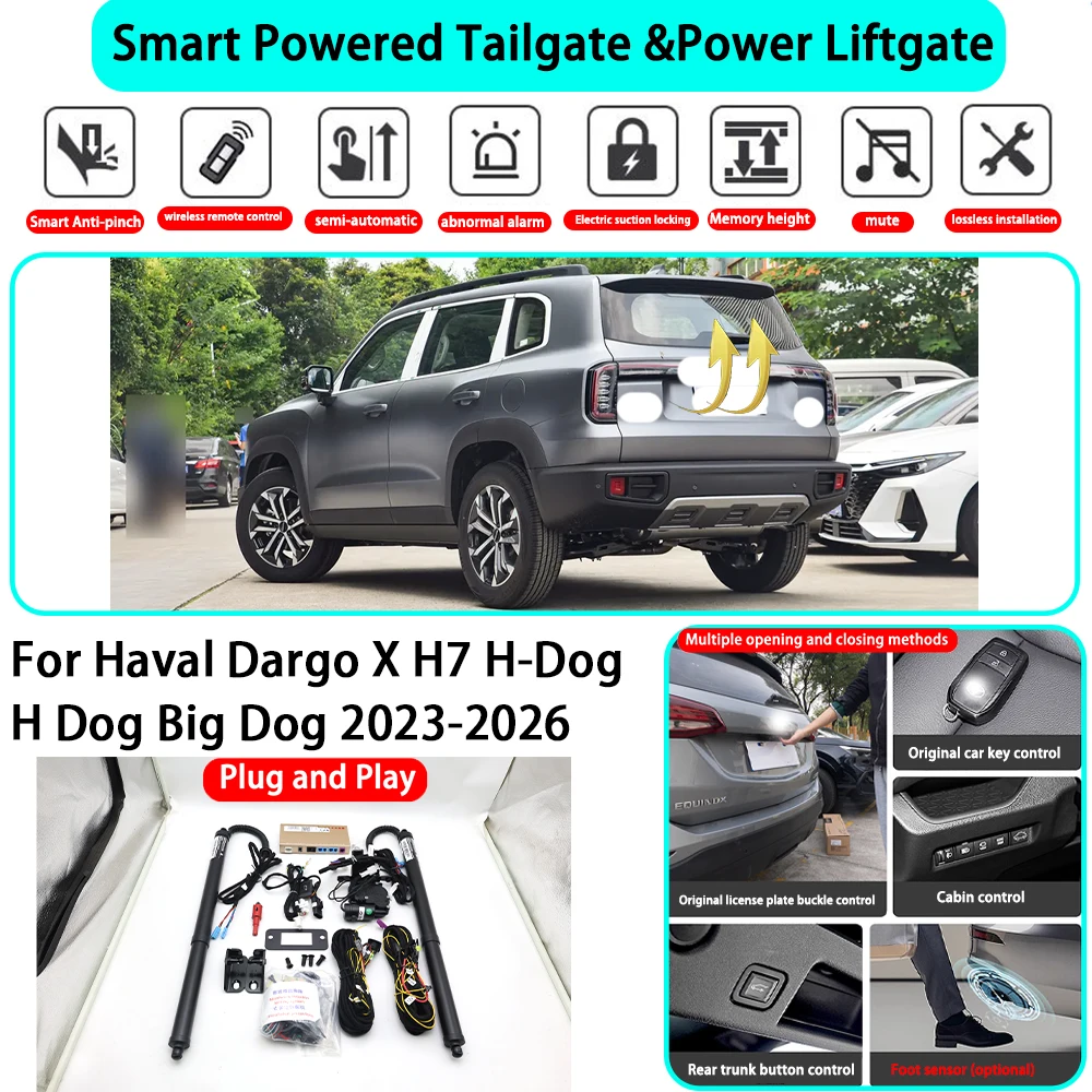for Haval Dargo X H7 H-Dog H Dog Big Dog 2023-2026 Smart Automatic Powered Tailgate Electric Power Tailgate Lift Kit Key Close