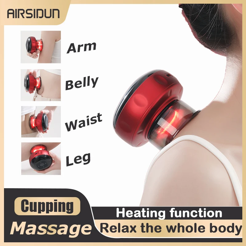 

Cupping Massage Magnet Therapy Wireless Guasha Scraping Fat Burner Slimming Body Scraping Cupping Health Guasha Cans