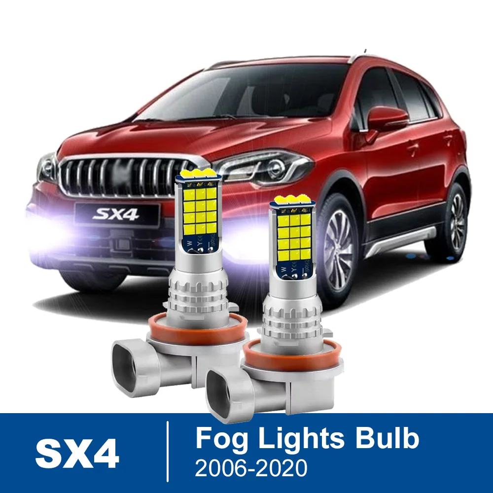 

2pcs Led Car Fog Lamp For Suzuki SX4 2006-2012 2012 2013 2014 2015 2016 2017 2018 2019 2020 Front Fog Light Bulb Car Accessories