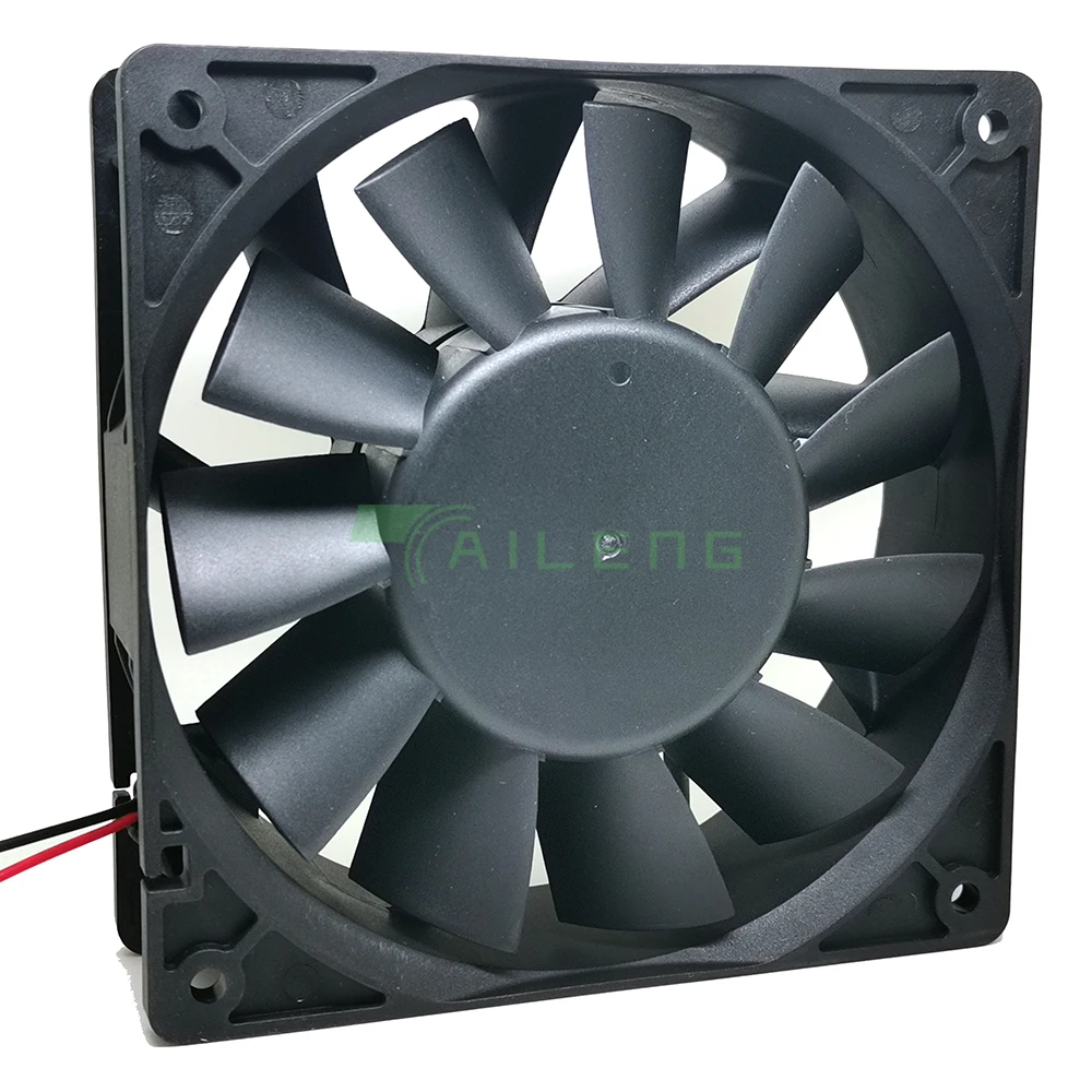 Ventilador de refrigeração para Delta PFB1224UHE, 6A14, 6A14, 12cm, 12038, 120x120x38mm, 2 fios, DC, 24V, 2.40A, Volume de vento