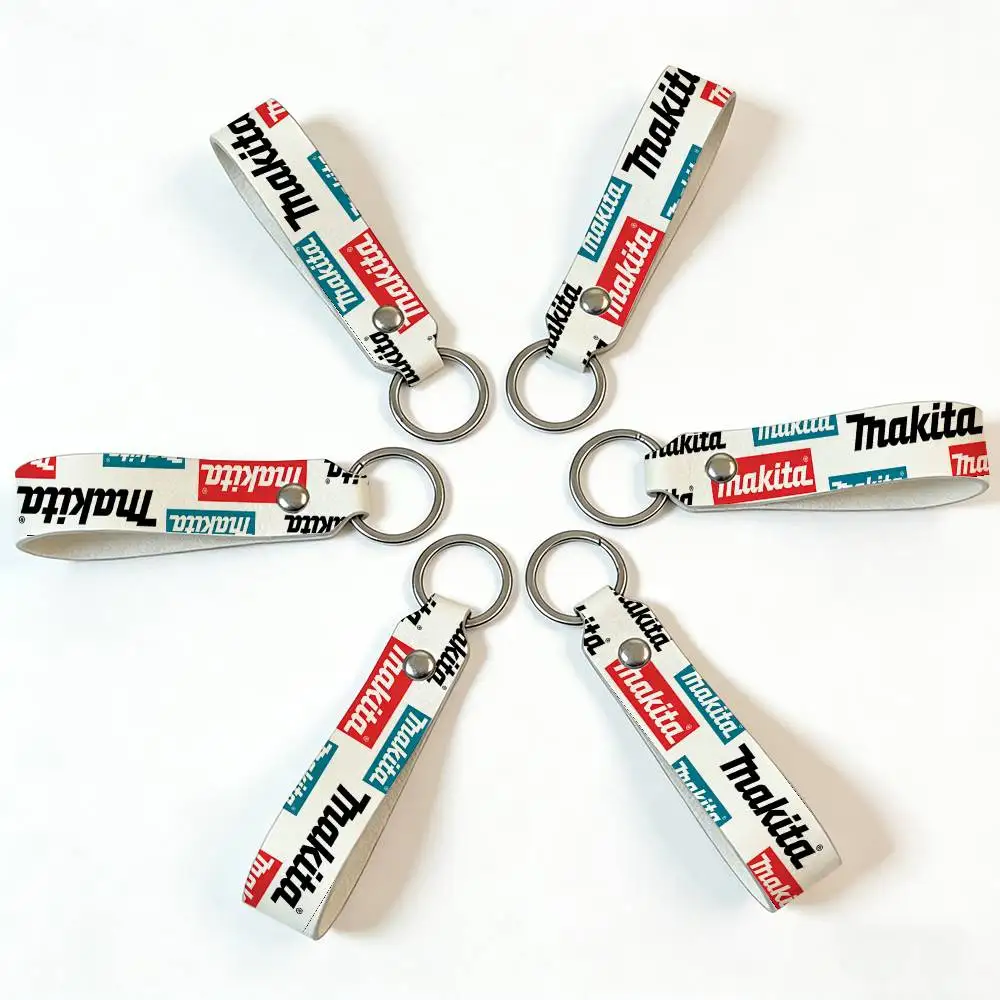 For Makita Soft PU Leather Motorcycle Keychain Lightweight Key Holder For Scooter Racing