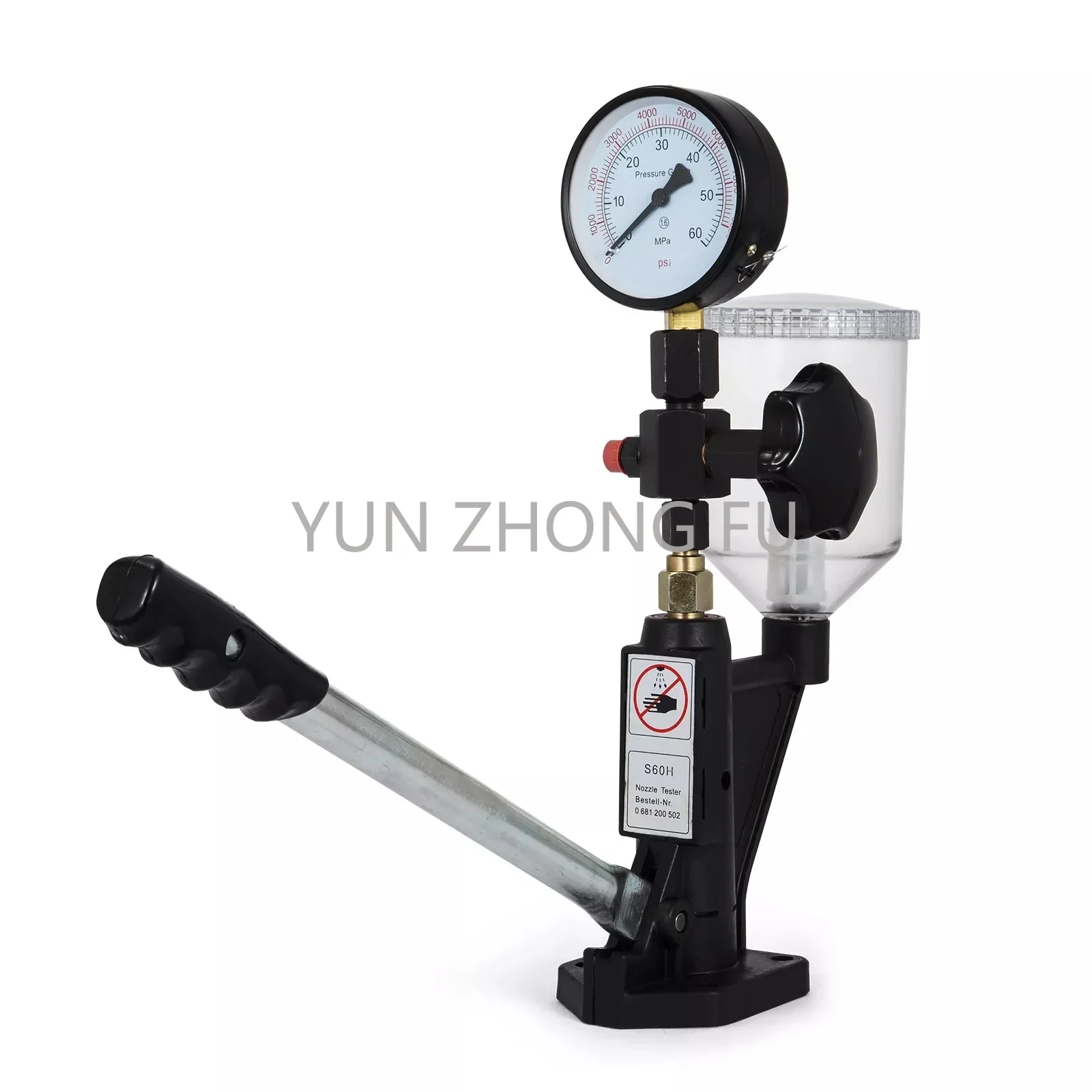 

Common Rail Pressure Tester Diesel Fuel Injector Nozzles Tester Diesel Engine Analyzer Dual Scale Gauge for S60H