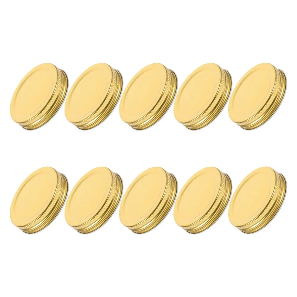 

10pcs Airtight Lids Wide Jar Jar Covers Covers Tinplate Large Mouth Canning Lids Soap Seal Metal Storage
