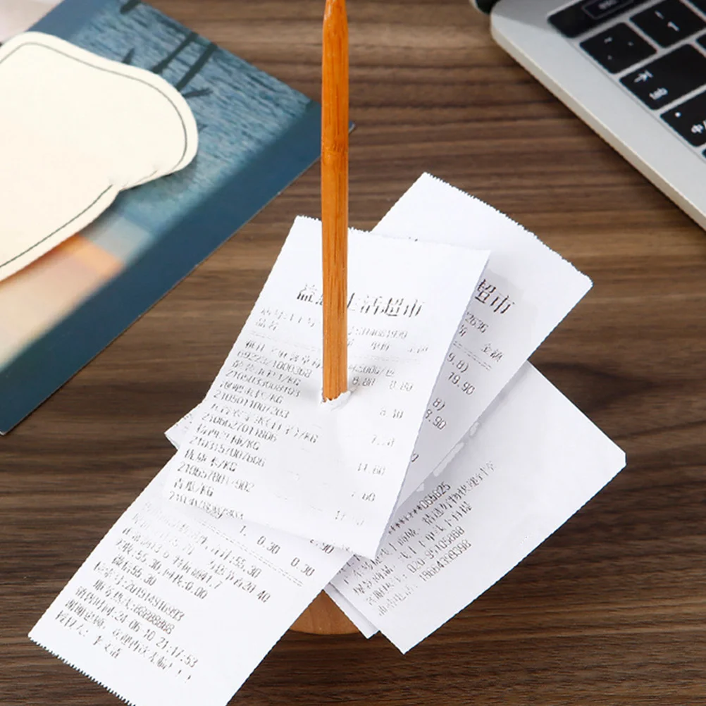 

Ticket Wood Desktop Receipt Organizer For Restaurant Bill Holder Check Spike Memo Holder Office Receipt Storage Desk Bill