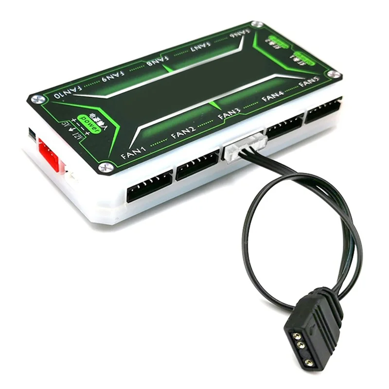 A13E-Fan Adapter Cable 5V 3 Pin To 6 Pin Cable For Coolmoon Fan Controller Adaptor Connector