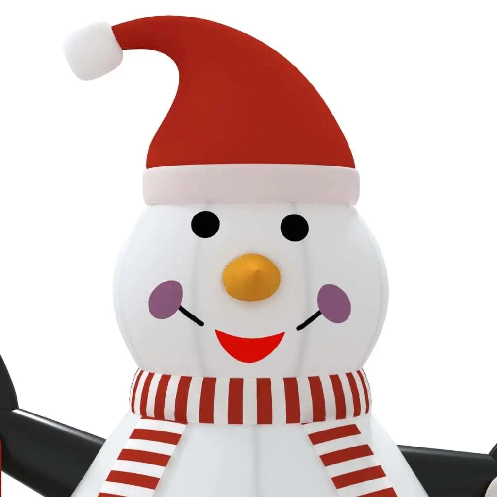 12ft Inflatable Snowman with Lights - Holiday Decor for Christmas Yard Display