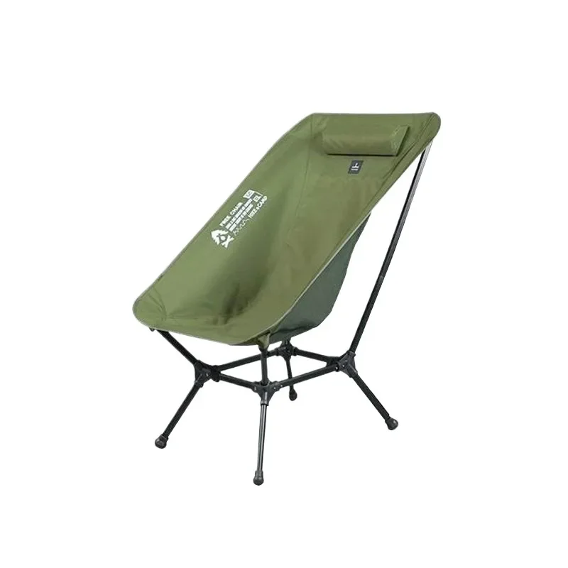 Defthike aluminum alloy high back moon chair camping folding chair square free recliner enlarged