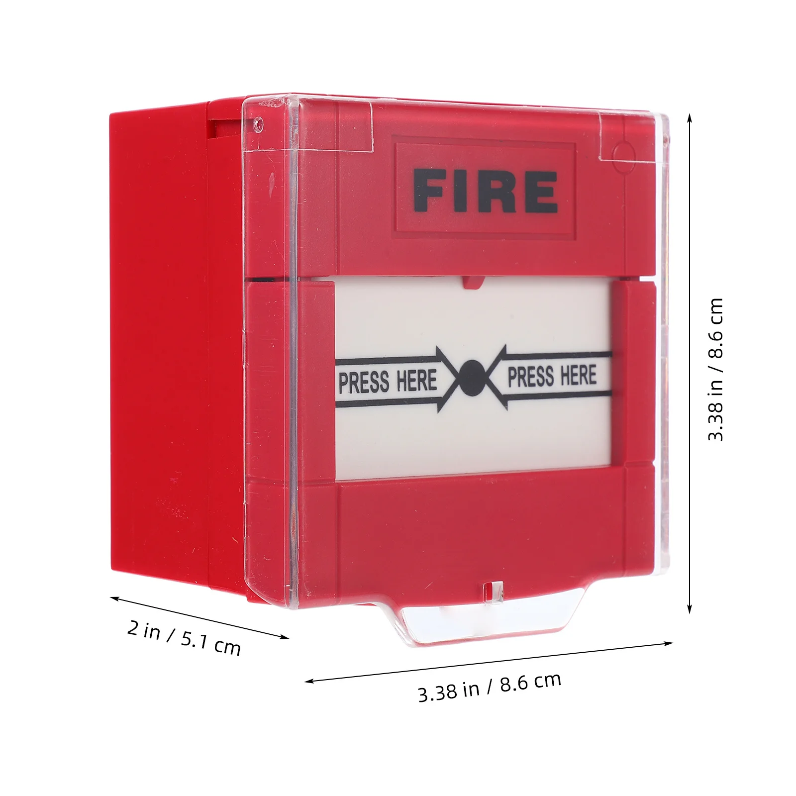 Manual Reset Emergency Call Button Alarm Button Quick Response Easy Installation Debris Water Resistant Wall Mounted Safety