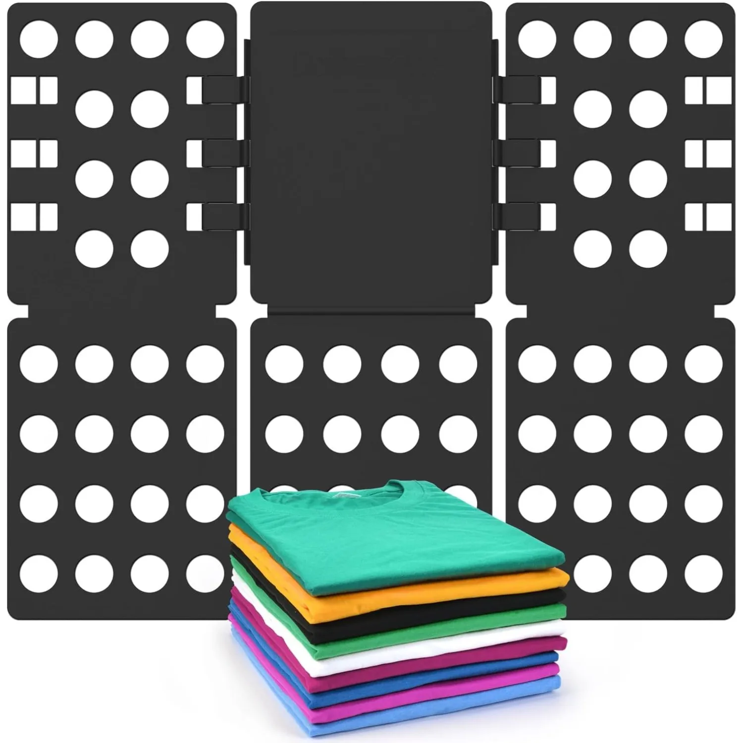 Fast Easy Plastic Shirt Folding Board Clothes Folder Laundry Storage Organizer Tool for  Adults Household Travel Gift image 4