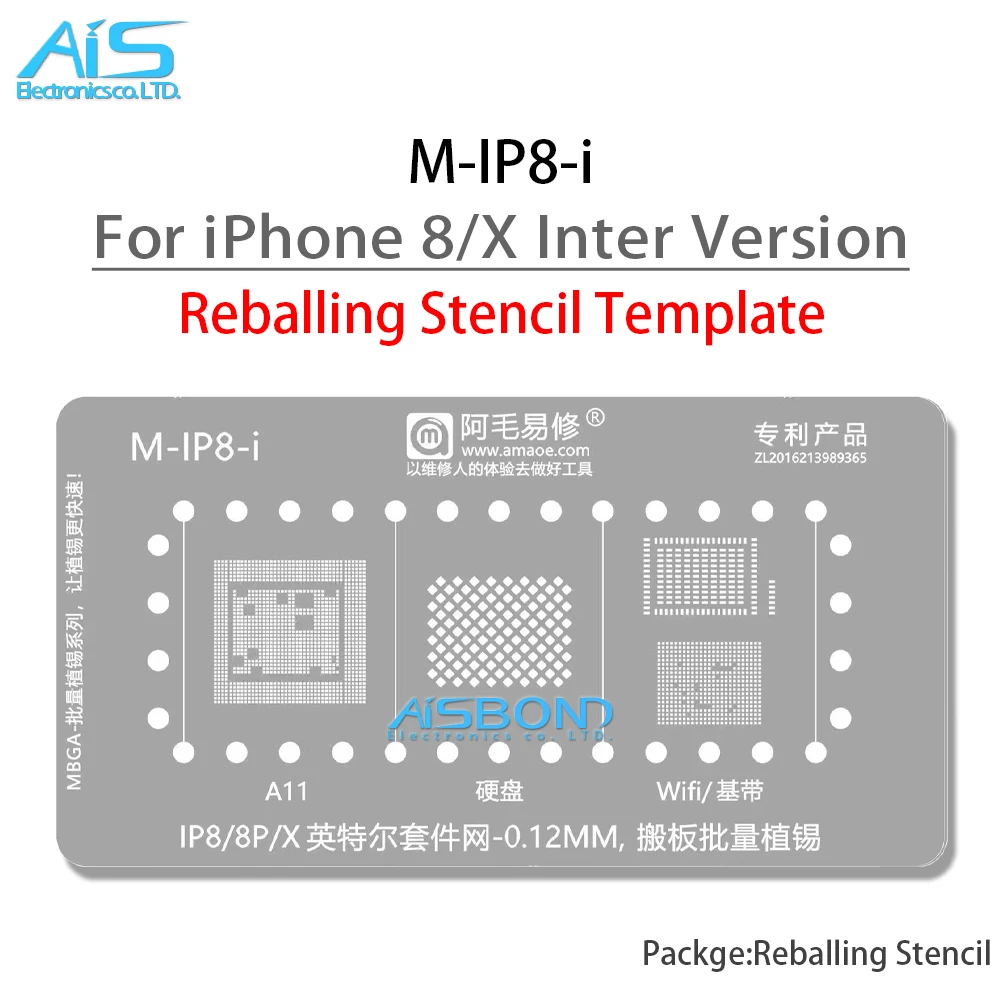 BGA Reballing Stencil Template Station per iPhone 7 8 X XS XR 11 12 13 14 Pro MAX Plus CPU WIFI RAM NAND A16 A15 A14 A13 A12 A11