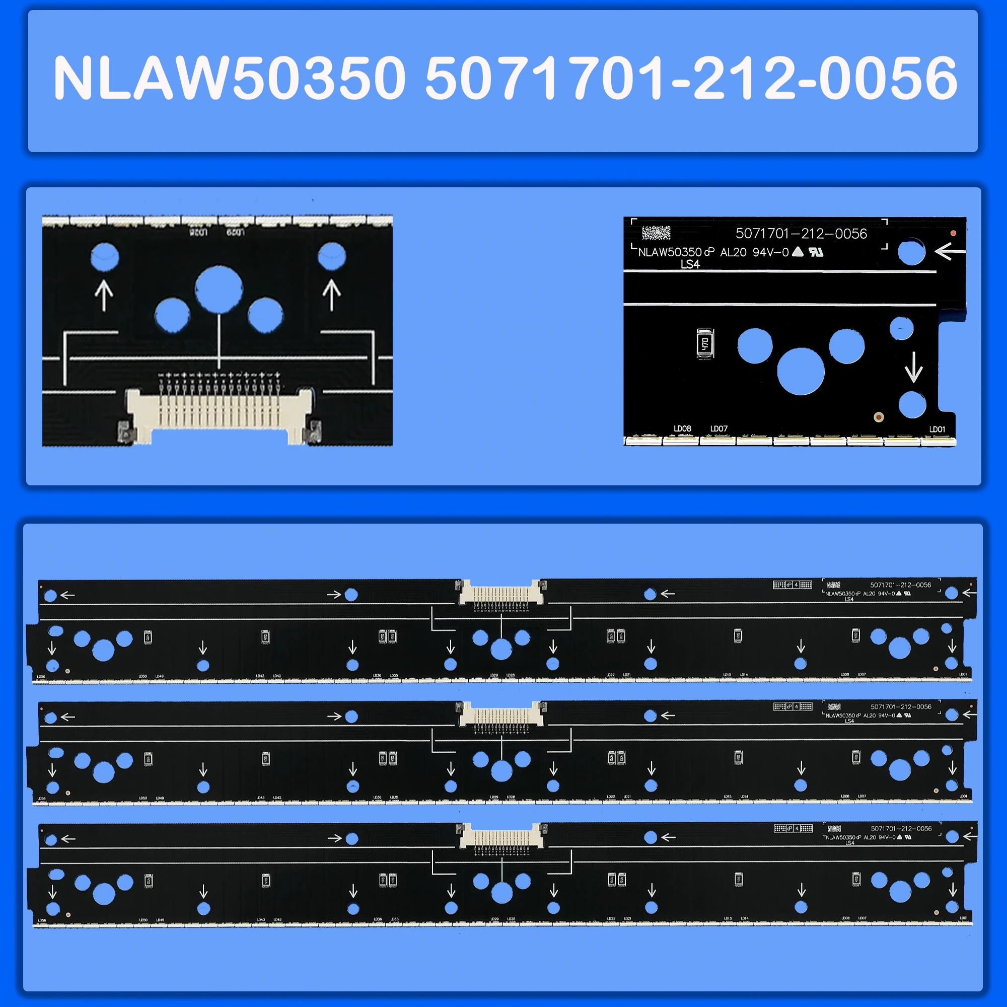 

Светодиодная лента подсветки для KD-55X9000C KD-55X9005C XBR-55X900C NLAW50350 KD 55X9000C KD 55X9005C XBR 55X900C