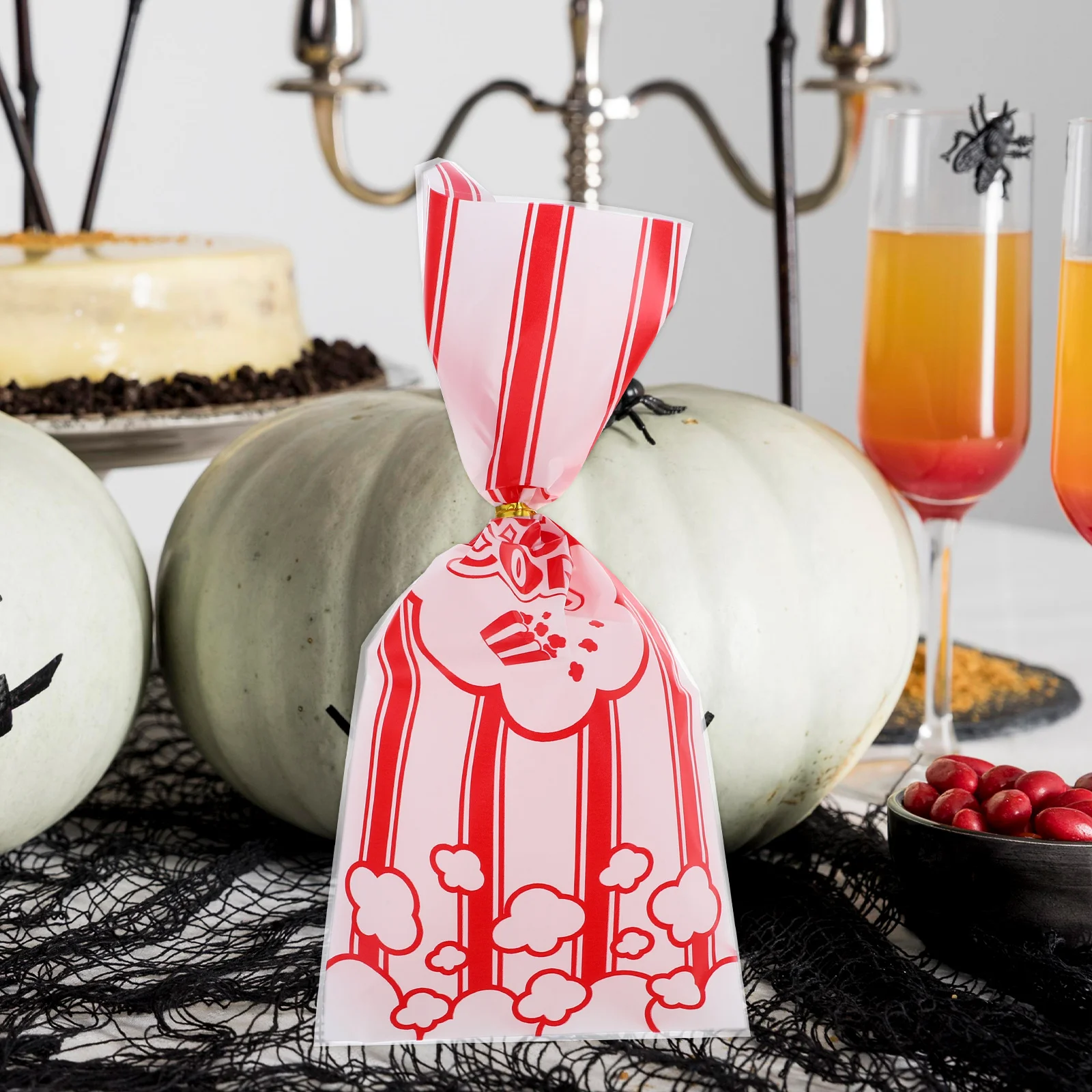 100 قطعة حقيبة هدايا صغيرة أكياس الفشار الميكروويف السائبة علاج الخدمات الفردية المعجنات الصغيرة