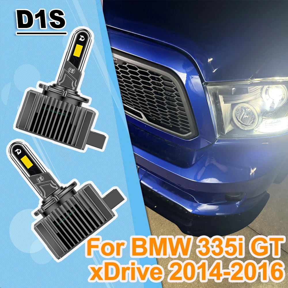 

D1S D1R светодиодные лампы Xenon HID 6000k, замена для BMW 335i GT xDrive 2014-2016, обновленная фара с чипами CSP высокой интенсивности