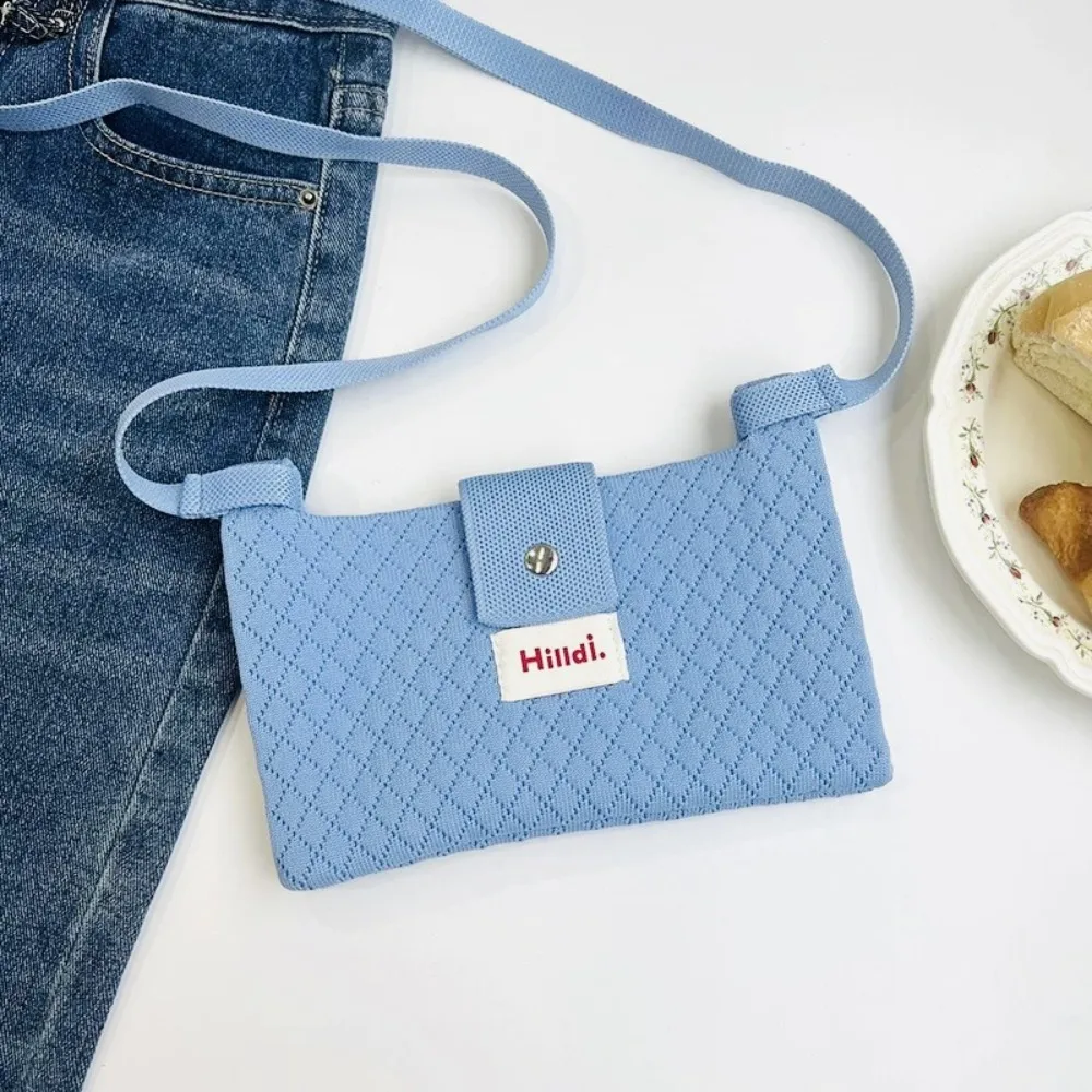 

Простая летняя вязаная сумка ручной работы, мини-вязаная сумка на плечо, разноцветная повседневная пляжная сумка для женщин