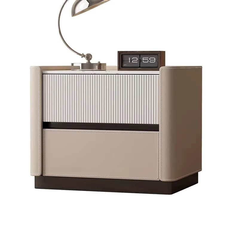 

Bedside table modern simple Italian light luxury slate decoration with a sense of luxury