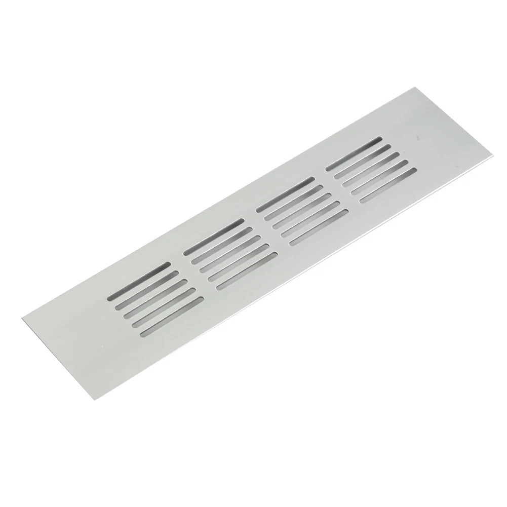 Cabinet Ventilation Cover 50mm Aluminum Rectangular Air Vent Grille Suitable for Wardrobes Shoe Cabinets and Bathroom Doors