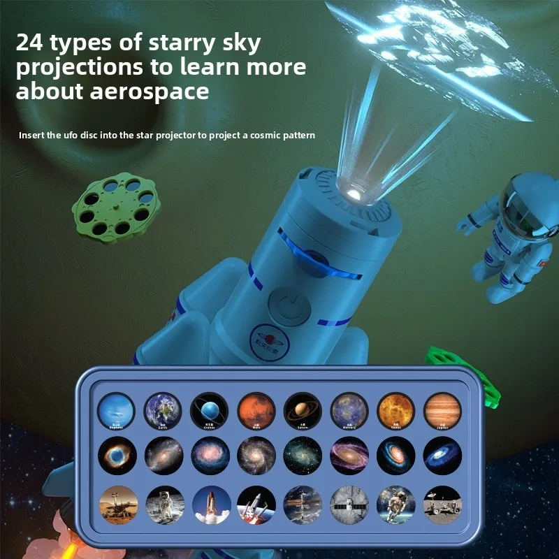 فريق استكشاف الفضاء وحدة الرش البصري الصوتي نموذج الطيران محاكاة إطلاق نجمة الإسقاط مركز إطلاق منفذ الفضاء