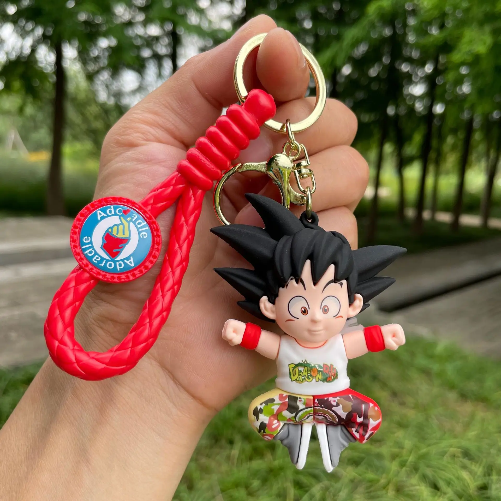 Anime Dragon Ball Keychain Cartoon Torankusu Son Goku Vegeta Key