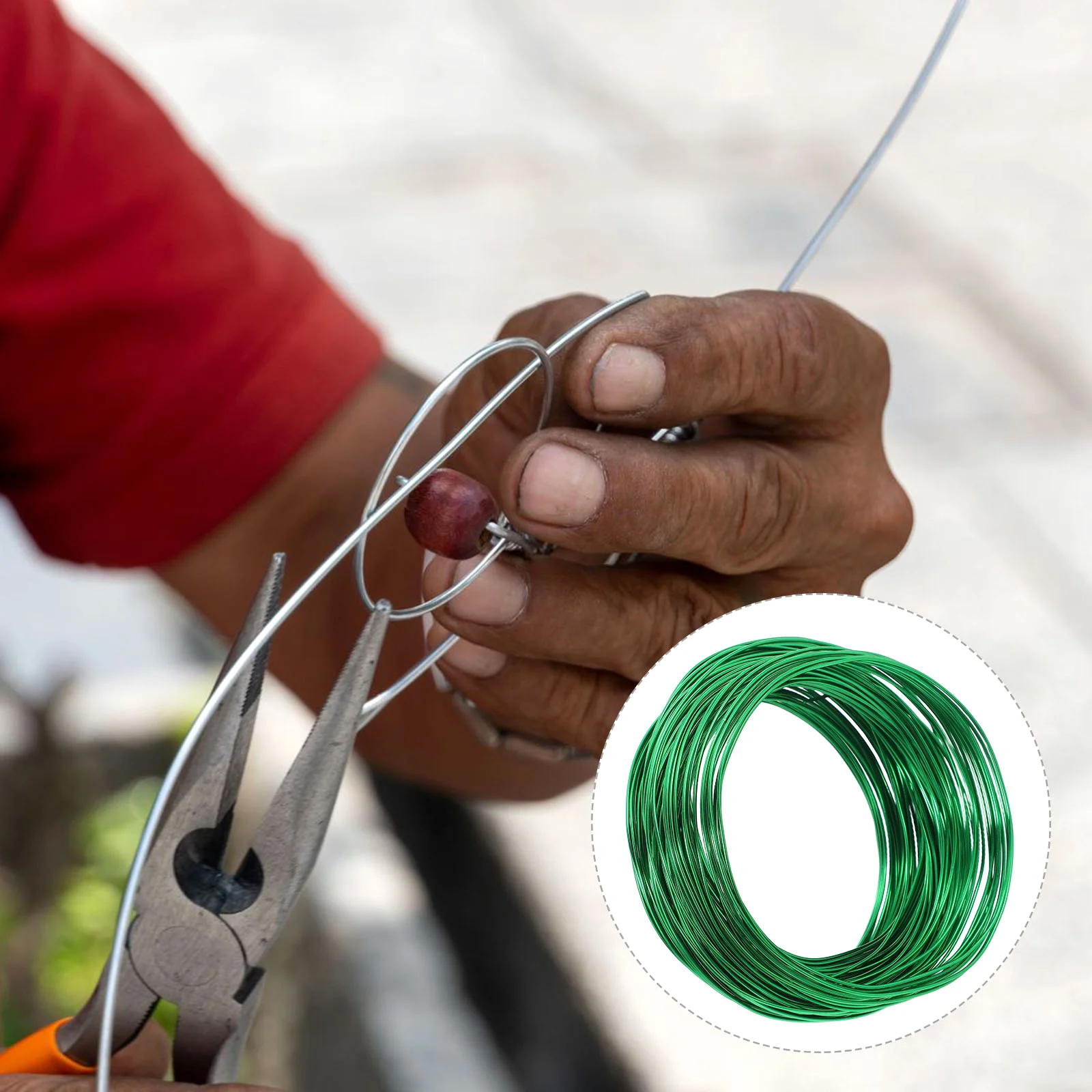 لفة سلك ألومنيوم مرنة سلك حرفي قابل للانحناء لصنع المجوهرات نحت شجرة بونساي ترتيب الزهور بنفسك #4