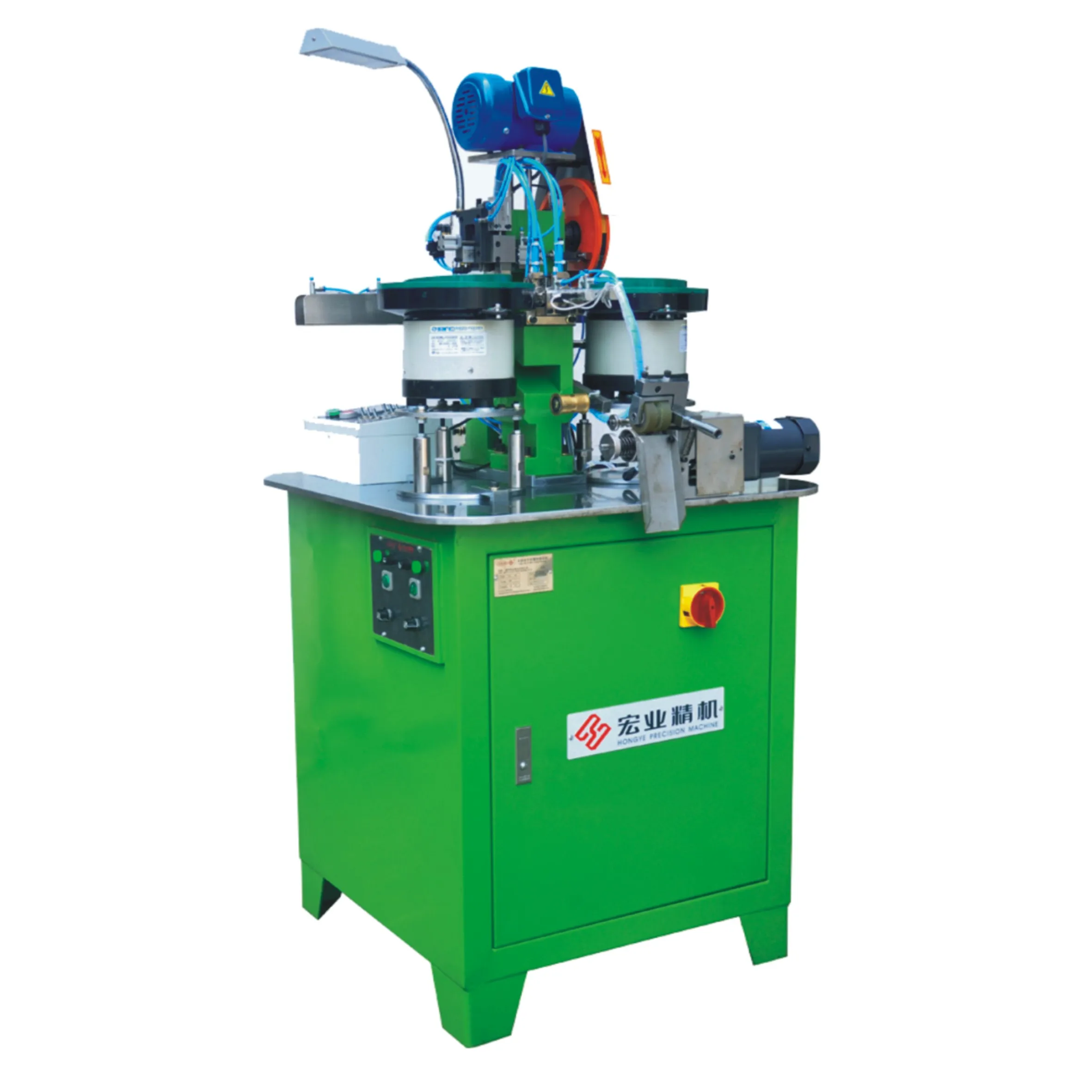 ZYN Automatic PLC Controlled Zipper Making Machine for Pin Box Fixing Metal/Nylon Zipper Material 380V 50/60Hz 1 Year Warranty