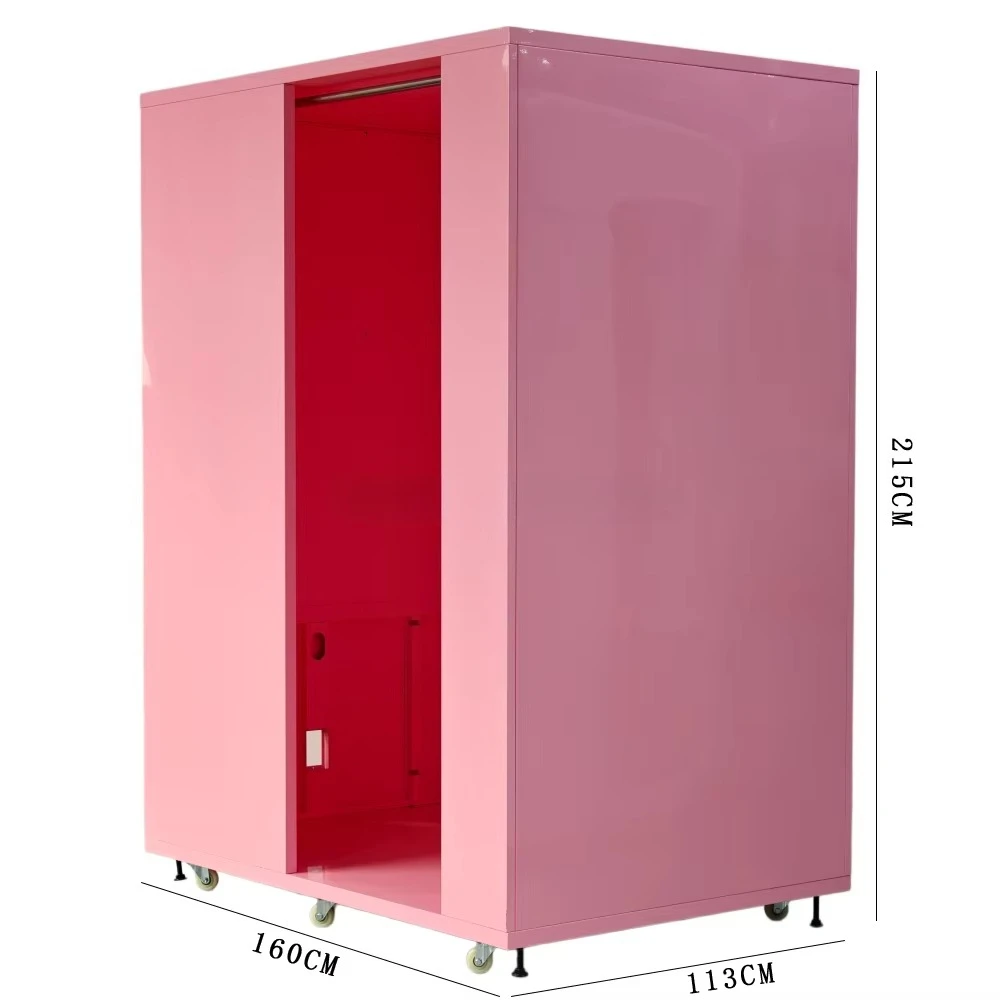 High Resolution DSLR Wooden Photo Booth Machine with Touchscreen Self-Service Print Professional Lighting for Mall Supermarket view 2