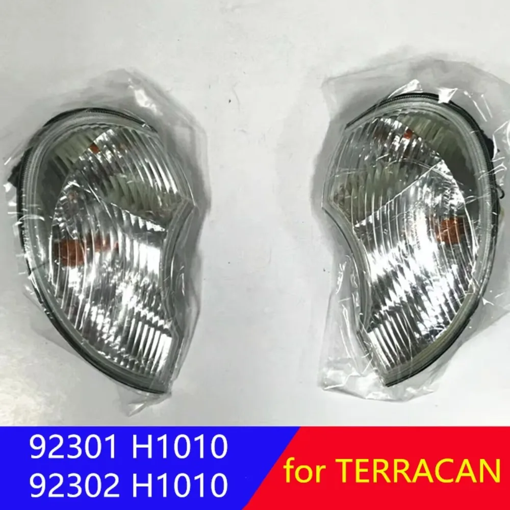 Luces de señal de giro delanteras, lámpara de curva LH RH, luz ancha, para hyundai TERRACAN 2001-2006, 92301-H1010, 92302-H1010