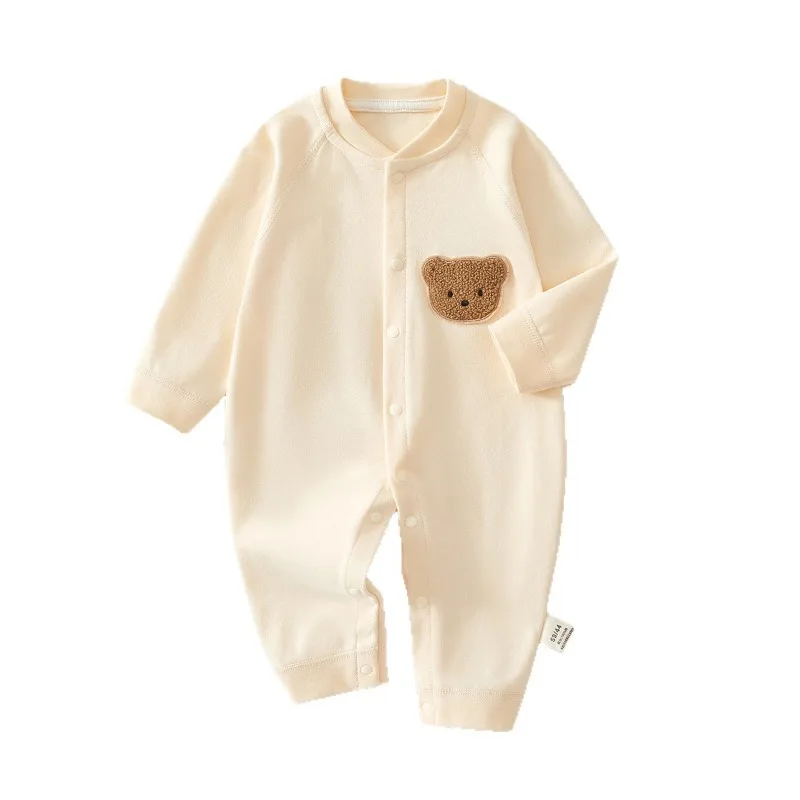 New Newborn Baby Bodysuit Cute Multicolor Cotton Boneless Long Sleeves Soft Jumpsuit Suitable for Causal Baby Girls Boys Clothes