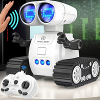 Rechargeable RC Robot Toy for Kids with LED Eyes and Music