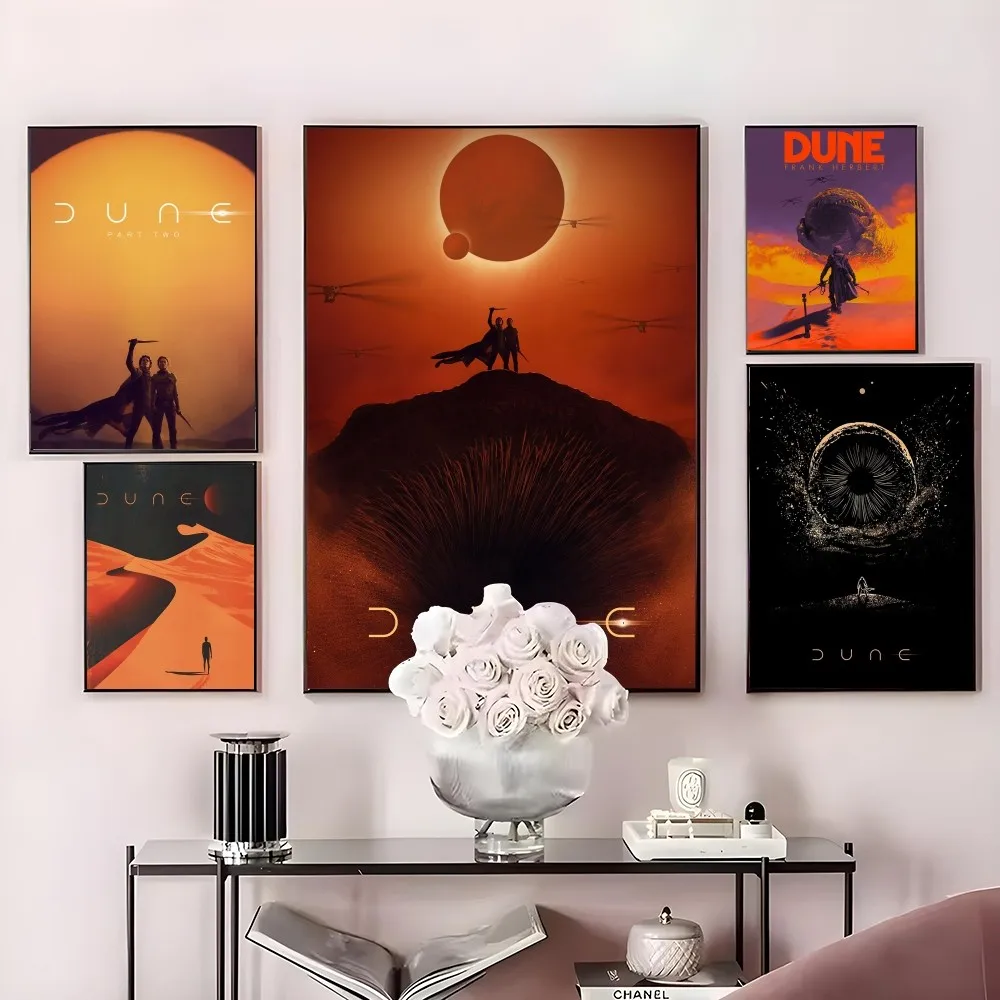 2024 فيلم الخيال العلمي الكثبان الرملية الجزء 2 ملصق HD الفن لزجة جدار مقاوم للماء غرفة المعيشة المنزلي غرفة نوم بار الديكور الجمالي