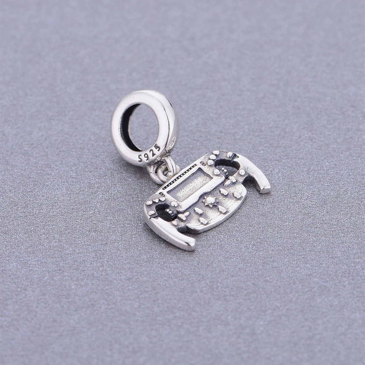 Passend für Original-Pan-Charm-Armbänder aus 925er-Sterlingsilber, F1, Rennwagen-Lenkrad, Perle für die Herstellung von Rennstufzügen, Berloqe – Detail 4