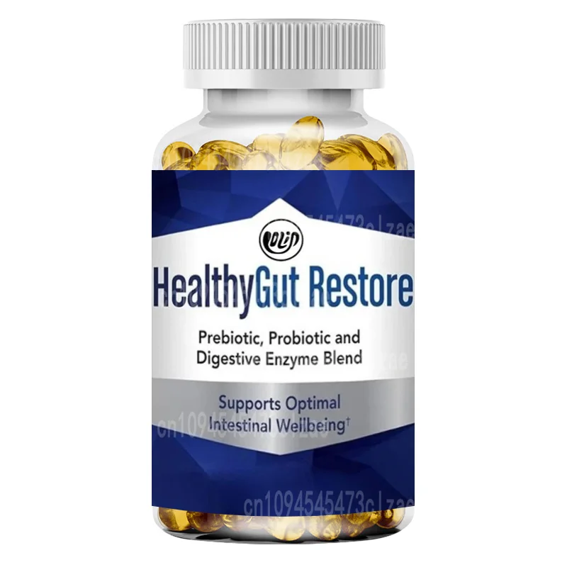 

Gut Health and Immune Support, Containing Prebiotics and Digestive Enzymes for Digestion and Absorption -60 Capsules