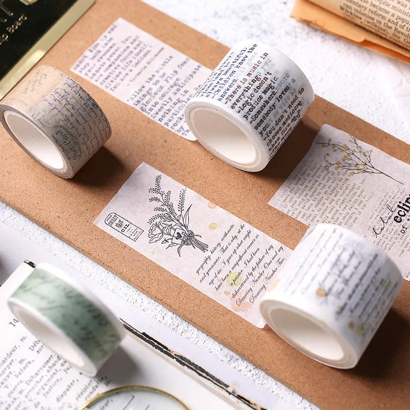 8 متر اشي الشريط مجموعة خمر الديكور سكرابوكينغ اخفاء اشتابي الزخرفية غسل واسي ملصقات الديكور مجلة #4