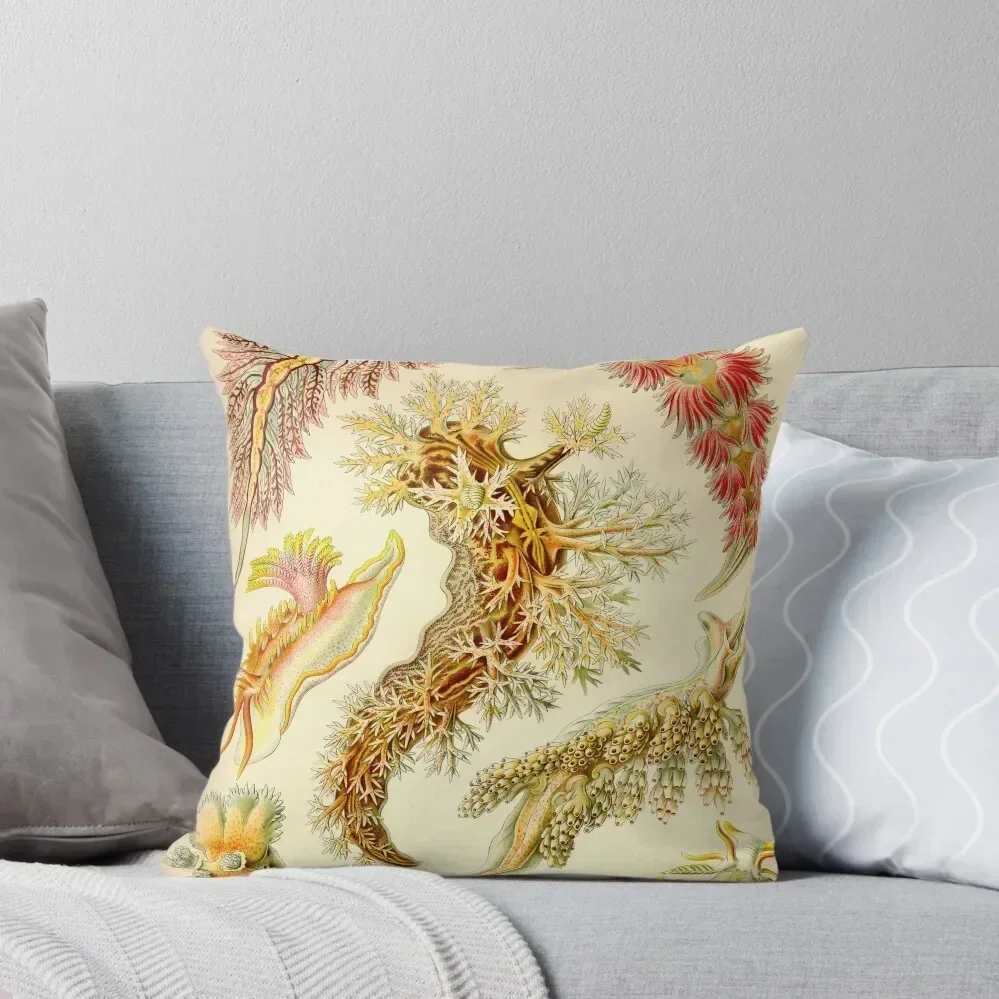 

Sea Slug - Ernst Haeckel Throw Pillow Room decorating items Pillow Case Christmas Covers For Sofas home decor items pillow