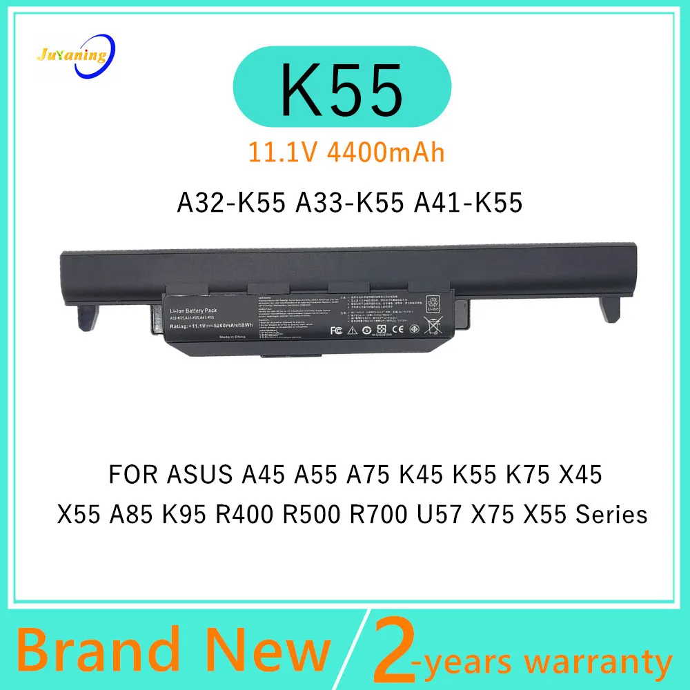 

Laptop Battery for ASUS K55A K55D K55N K55V K75 K75A K75D K75V X45 X45E X55 X55V A85 K95 R400 R500 R700 U57 X75 X55 X55C X55U