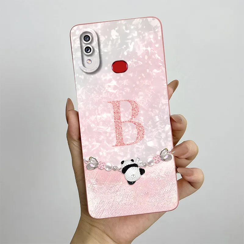 For Phone Case Samsung Galaxy A10s A107 SM-A107F Case Fashion Letters Liquid Silicon Cover For Samsung A10s A 10 S A10 2019 Bag