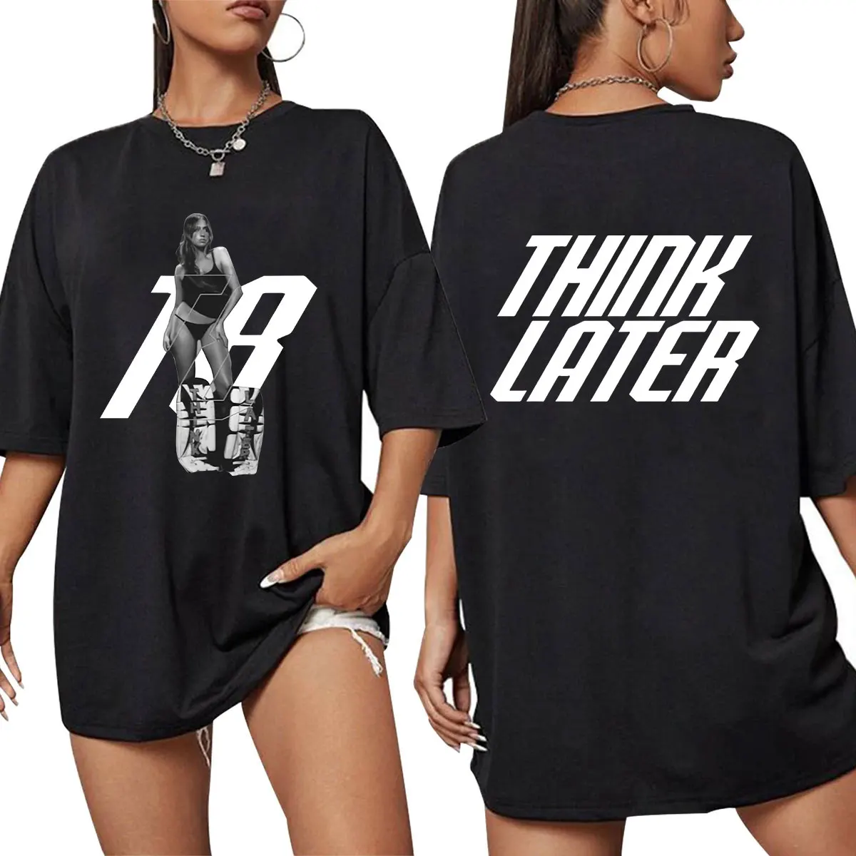 Tate McRae The Think Later World Tour Merch T Shirt Mens Women Fashion Vintage T-shirts Cotton Short Sleeve Oversized T Shirts