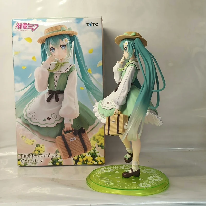 In Stock TAiTO Hatsune Miku Fashion Figure Country Ver. PVC 18CM Anime Action Figures Model Collection Toy