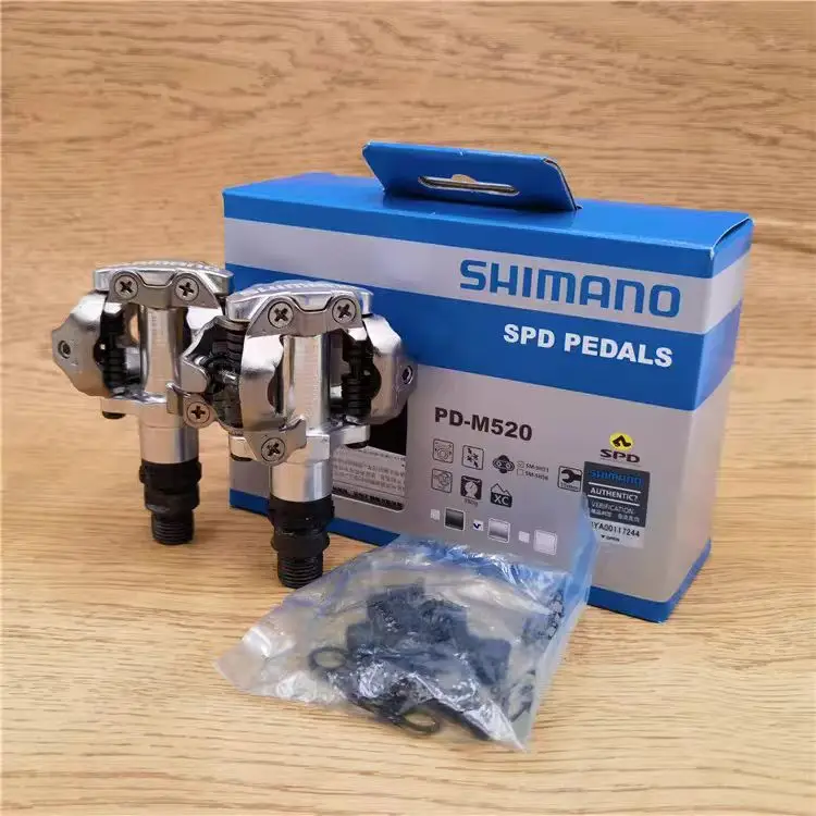 

Педали Shimano M520 для горного велосипеда, бесшумные педали с подшипниками, аксессуары для велосипедов