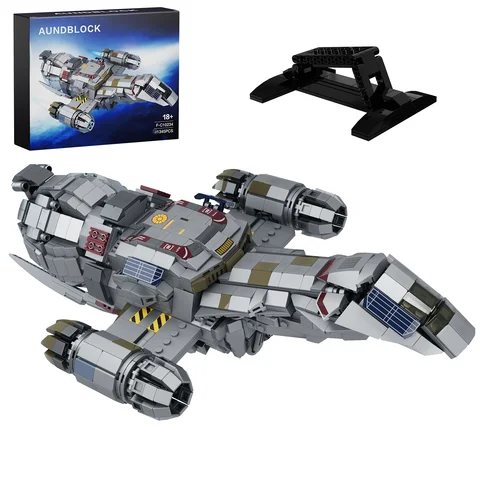 High-Tech Spaceship Building Blocks Set Firefly Transport Spacecraft Airship Collectible Creative Bricks Toy Gift for Kids Adult