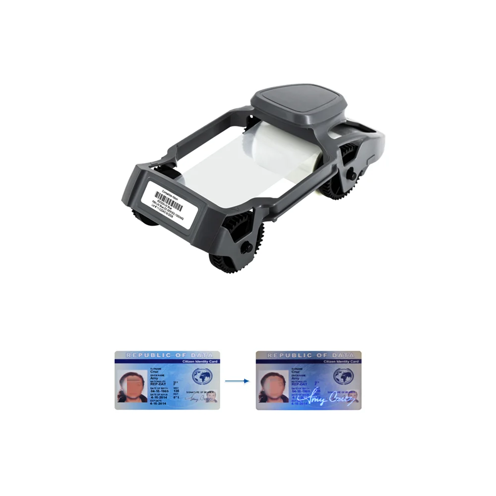 

800300-UV green blue red invisiable uv ribbon 1000prints for Zebra ZC100 ZC300 card printers