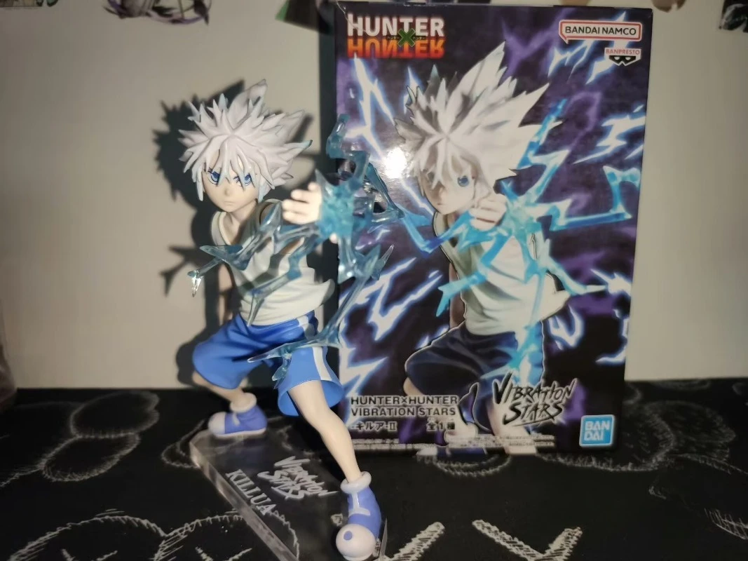 

В наличии оригинальные Bandai HUNTER×HUNTER аниме VIBRATION STARS-KILLUA-II фигурки игрушки Коллекционная модель подарки