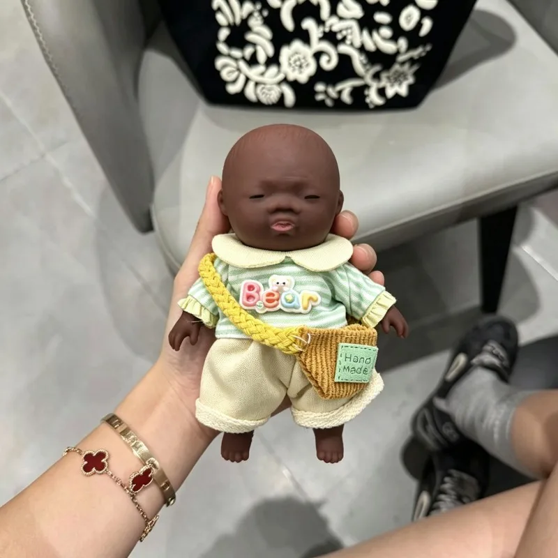 

Kawaii Natasha Full Set With Clothes Dark Skin Doll Squishy Funny Stress Relief Squeeze Fidget Decompression Gift for Kids Adult