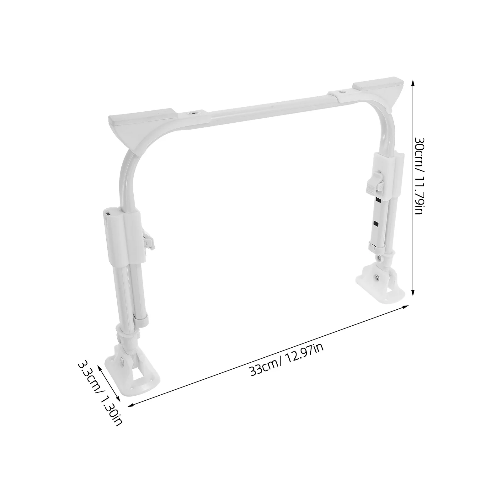 2 قطعة أرجل طاولة قابلة للطي قابل للتعديل سرير معدني مكتب الساق U-شكل الذاتي قفل نونسليب تركيب مستقر استبدال الساق #3